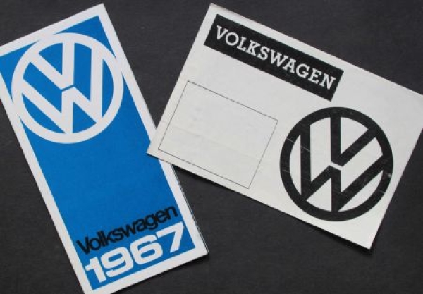 Volkswagen Modelprogram 1967 two Carbrochures (9581)